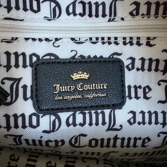 Juicy Couture Heartbreaker Small Backpack Beige/Black Gothic - Picture 10 of 10